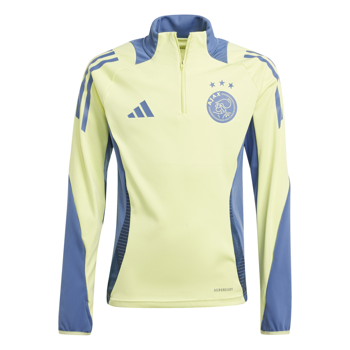adidas Ajax Trainingspak 1/4-Zip 2024-2025 Kids Geel Blauw