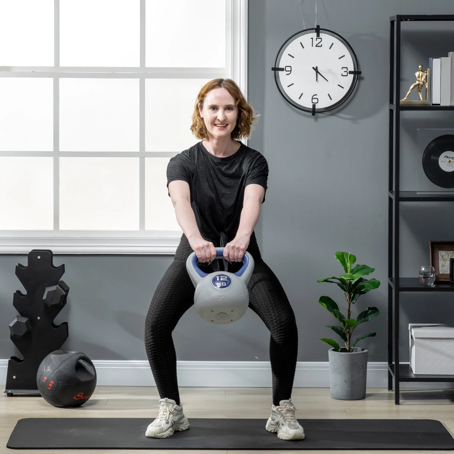 SPORTNOW Kettlebell mit Griff blau