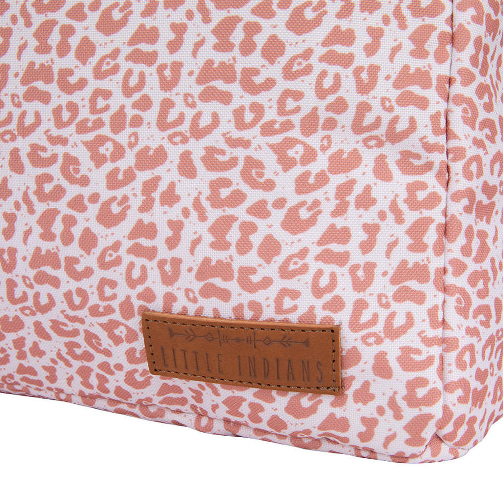luiertas met panterprint roze