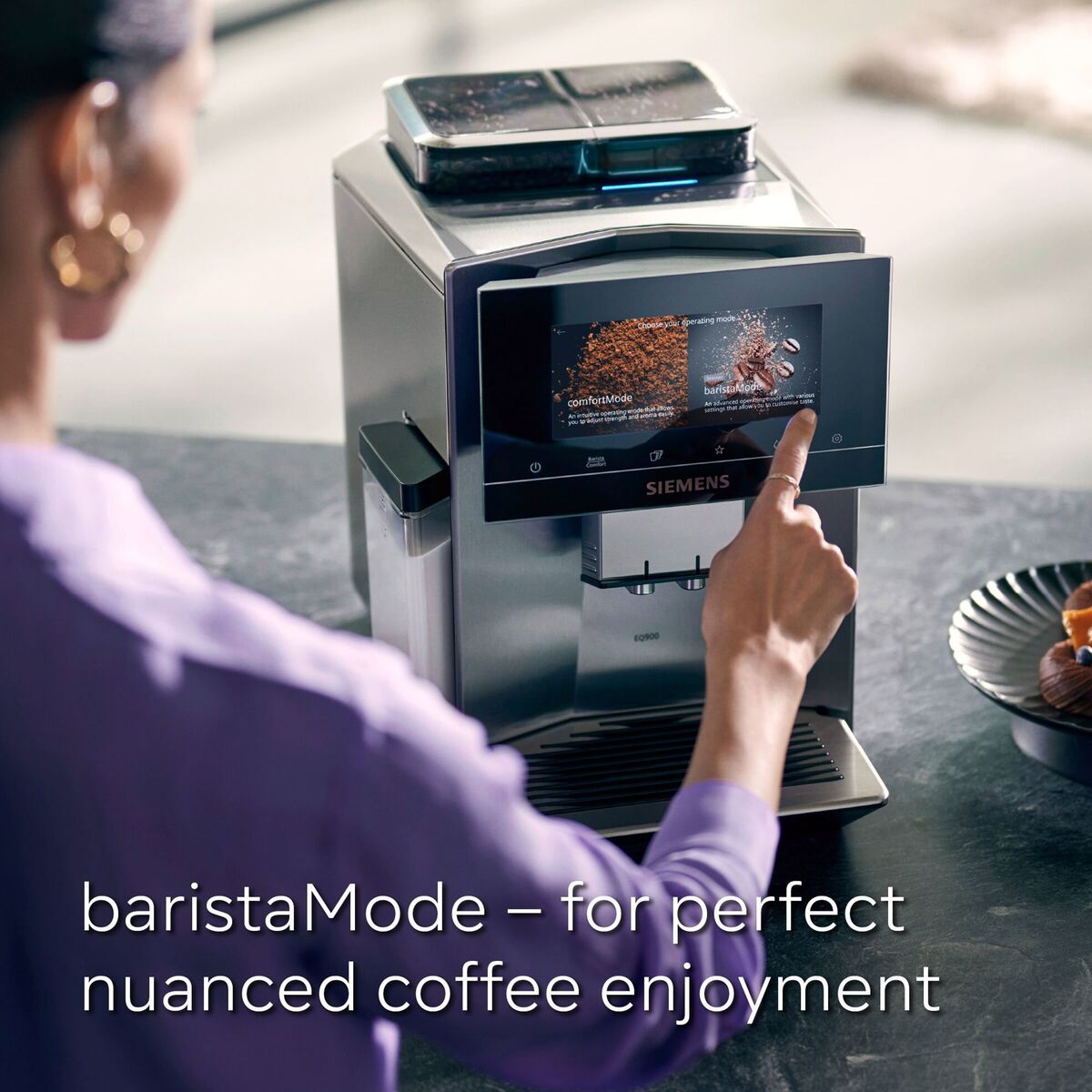 Automatisk kaffemaskin EQ900, rustfritt stål