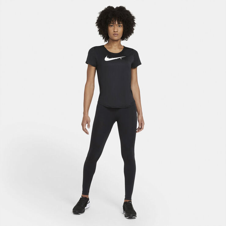 Nike Swoosh Run T Shirt Sort