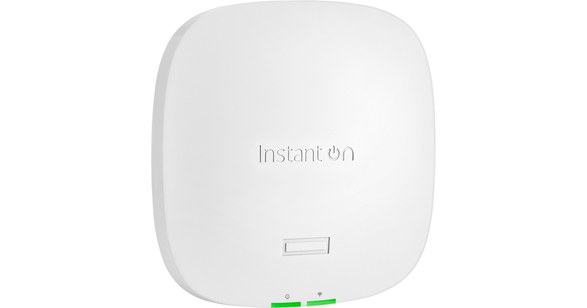 Hewlett Packard EnterpriseInstant On Bundle Dual Radio Tri Band (EU) AP32 access point  (Wit, incl. 12V adapter, Wi‑Fi 6E 2x2)