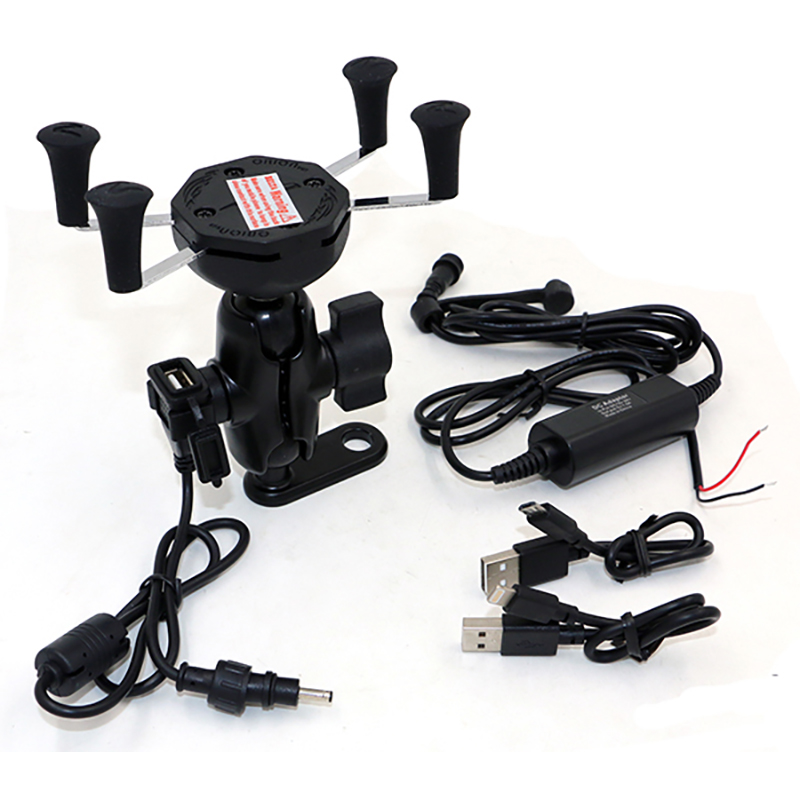 Myra - HPC103 - Support rétroviseur pour smartphone + USB étanche
