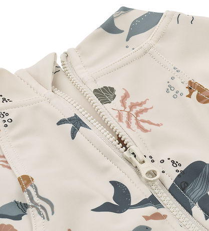 Liewood Badeanzug - Maxime Baby - UV40+ - Sea Creature/Sandy