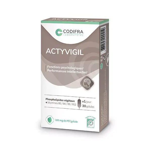 Codifra Actyvigil Desempenho Intelectual e Concentração 30 cápsulas