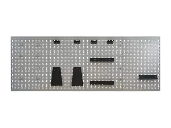 Prolenta Premium - Panneaux perforés muraux 4 pcs 40x58 cm Acier