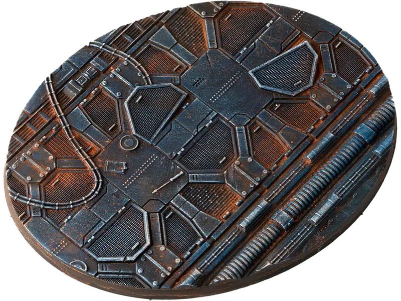 GamersGrass Spaceship Corridor oval 120 mm (x1) Hochwertige Bases für den Miniaturenbau