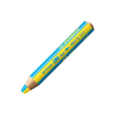 STABILO woody 3 in 1 duo - pack de 5 crayons de couleur - couleurs assorties