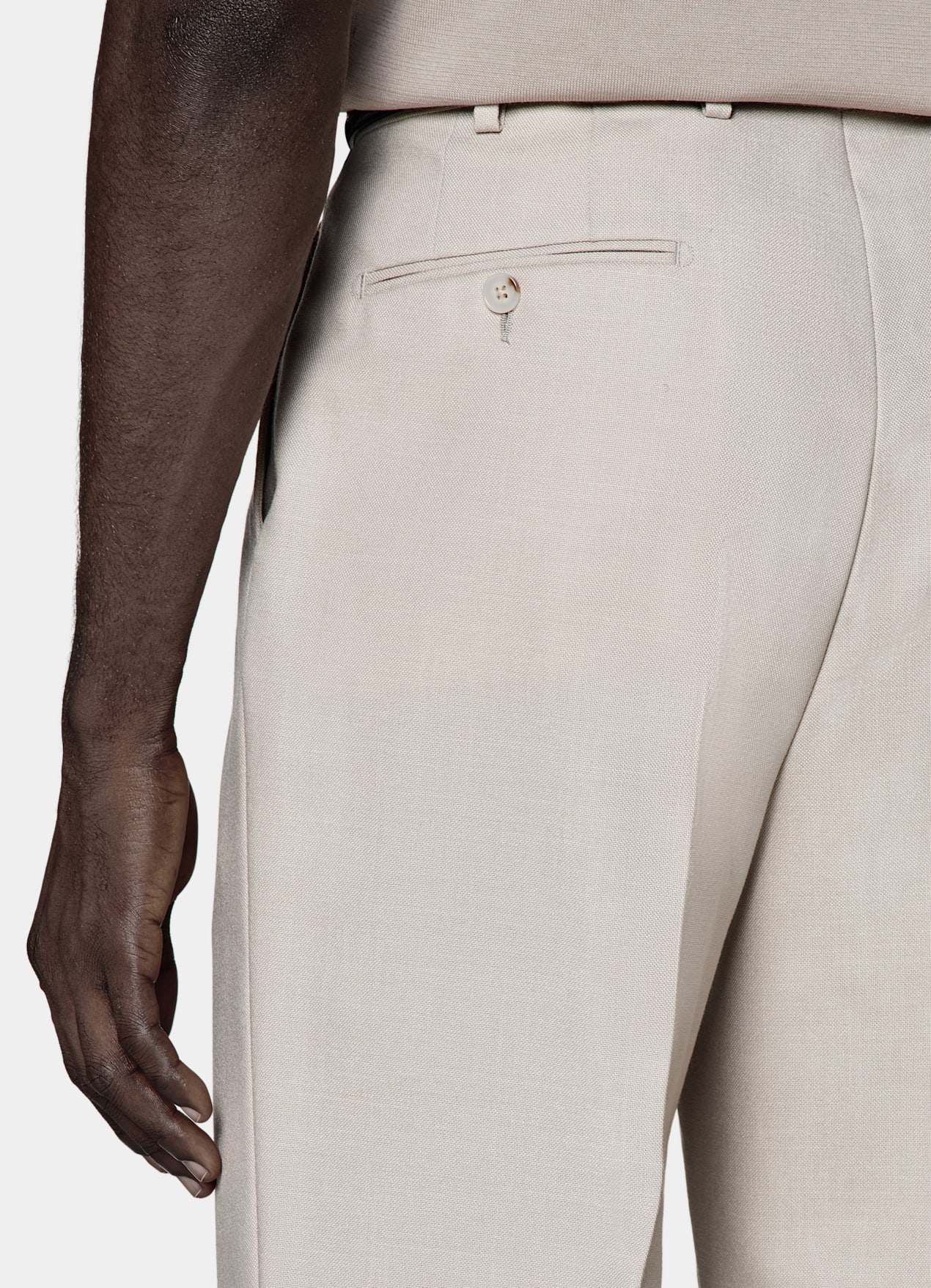 Pantalon Wide Leg Tapered taupe clair