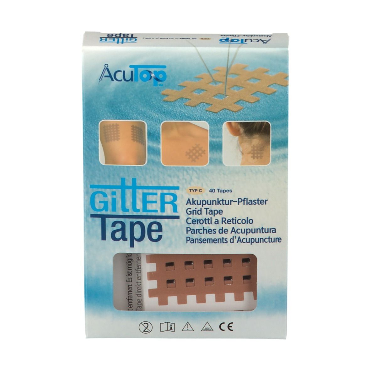 GITTER Tape Akupunktur-Pflaster 4,5 cm x 6 cm