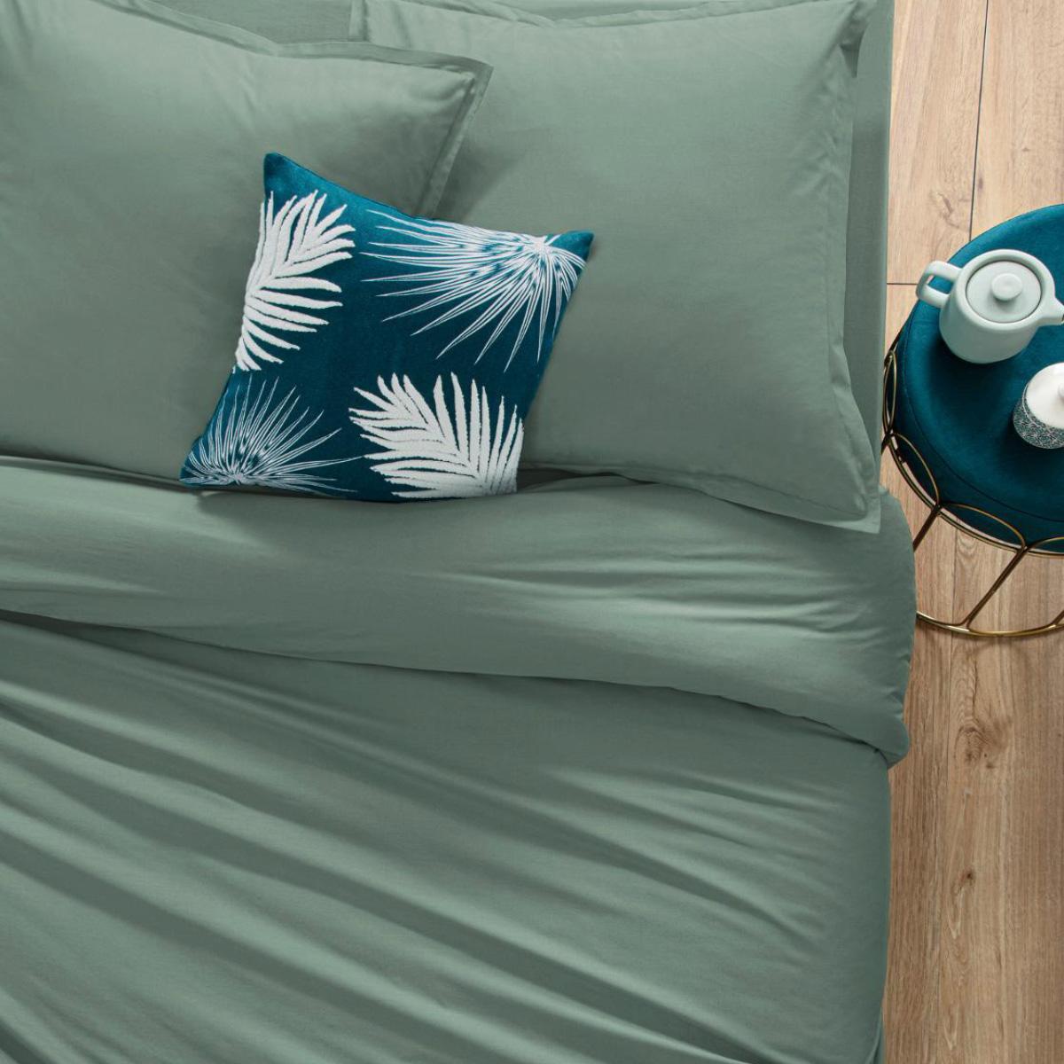 DRAP HOUSSE CELADON 160X200CM