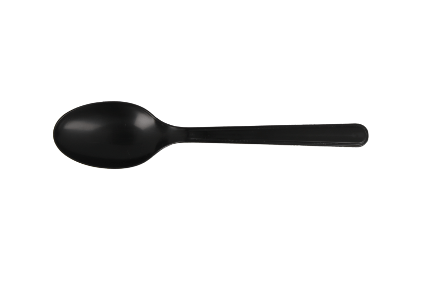 Herbruikbare lepel 180mm pp zwart