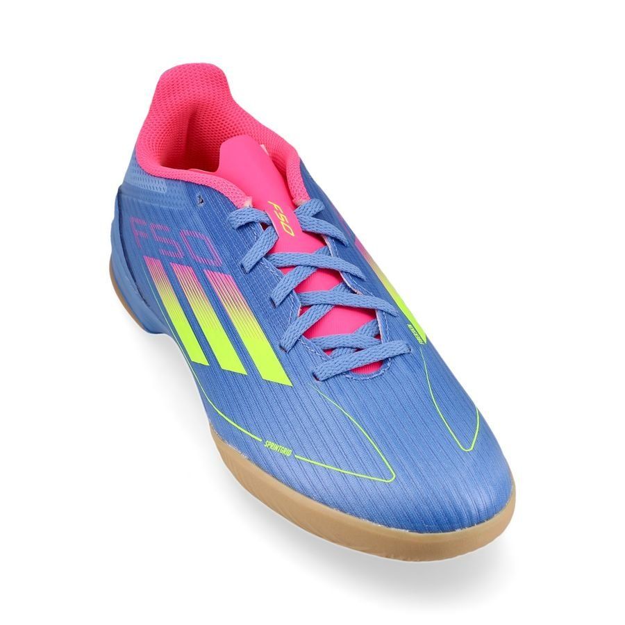 adidas F50 League IN Celestial Victory - Blue Fusion/Lucid Lemon/Lucid Pink Enfant
