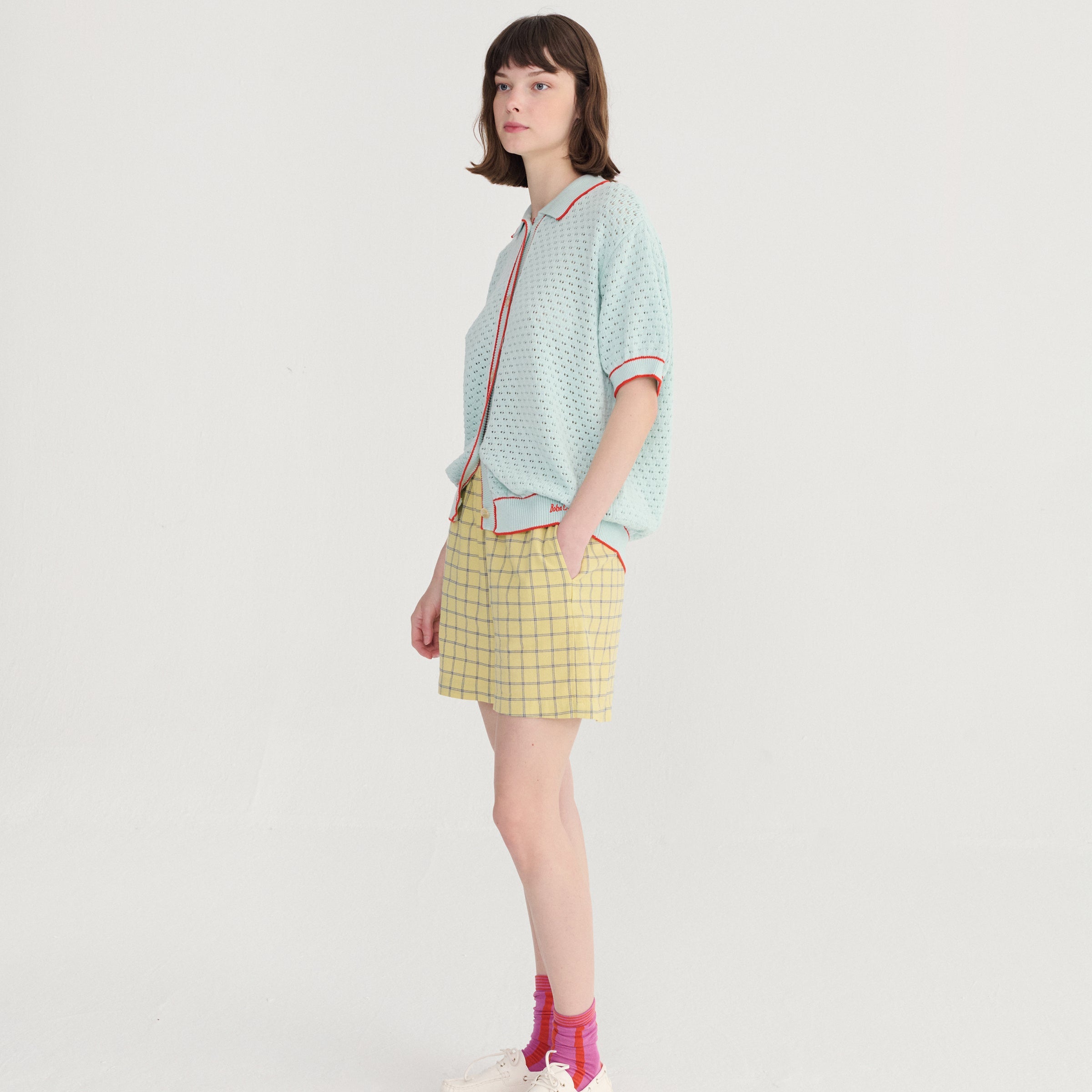 Adult Shorts Spicy Window Bambula Yellow