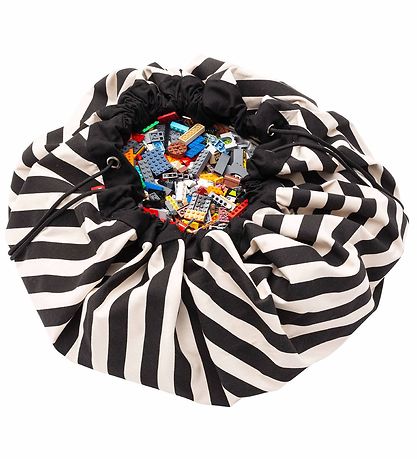 Play&Go Spielzeugteppich - Dm: 140 cm - Streifen Black