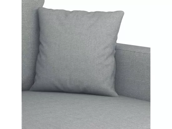 Canapé à 3 places Gris clair 180 cm Tissu