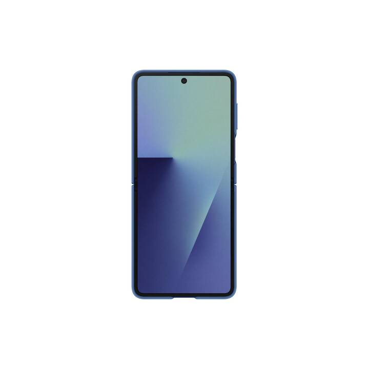 Galaxy Z Flip7 Silikon Cover Hülle mit Ring (EF-PF766TNEGWW) - Blau