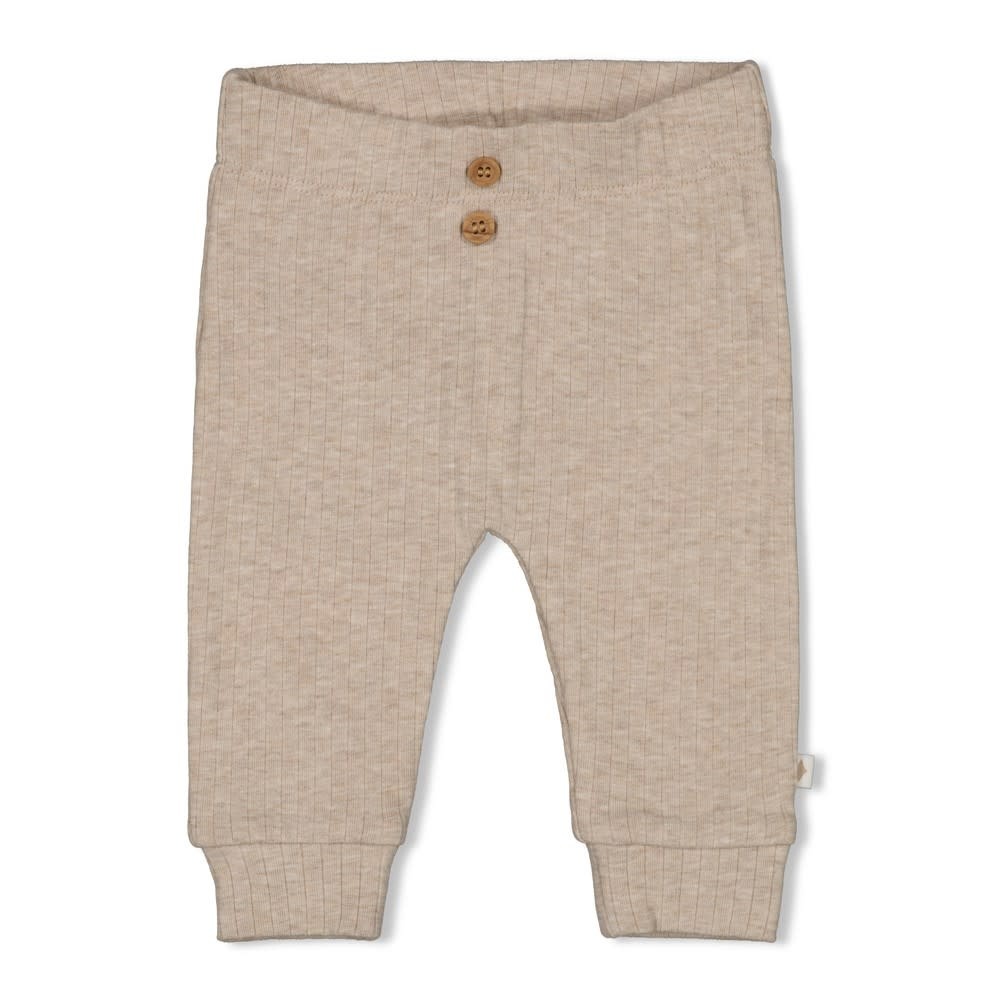 Feetje Feetje broek rib - Elephant taupe melange