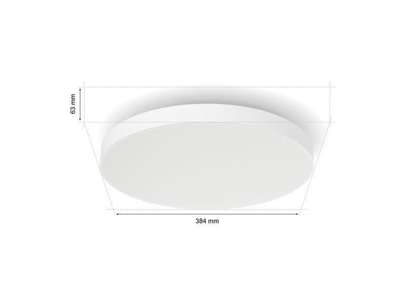 Philips Hue Deckenleuchte White & Color Ambiance Datura Ø 3 Smartes Deckenpaneel mit Hintergrundbeleuchtung