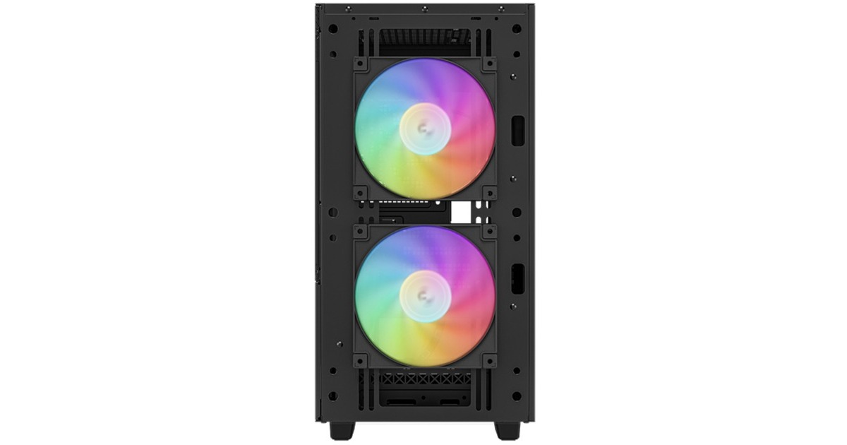 DeepCoolCH360 DIGITAL mini tower behuizing  (Zwart | 1x USB-A | 1x USB-C | RGB | Window)