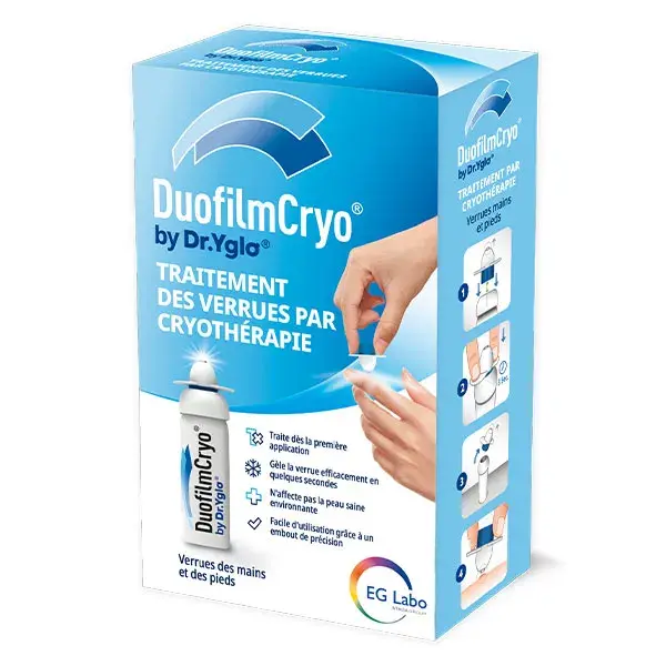 DuofilmCryo Tratamento para Verrugas nas Mãos e nos Pés - Crioterapia - Frasco de 15ml - EG LABO