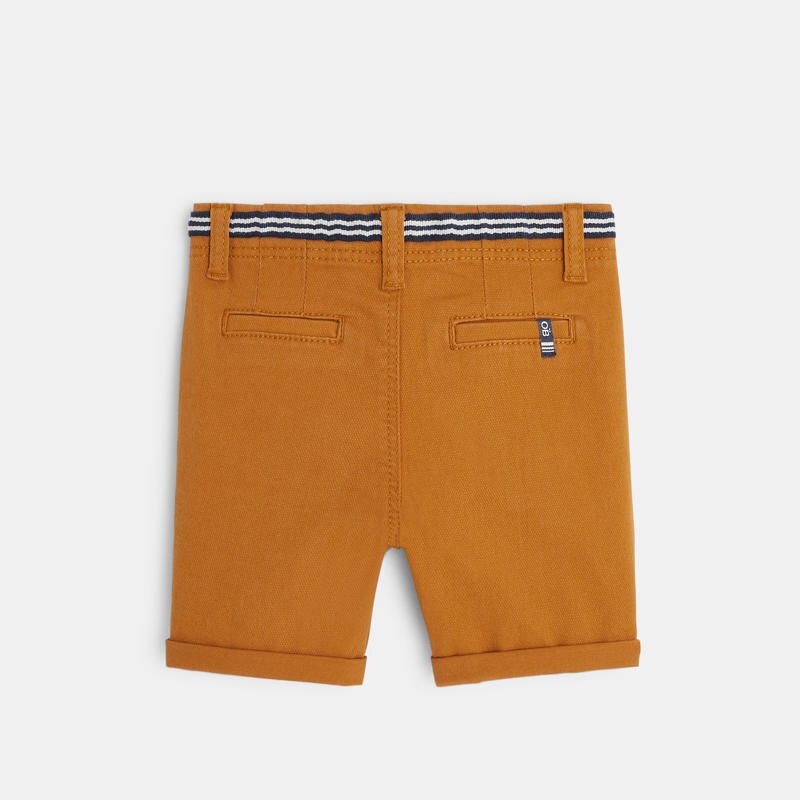 Short en piqué de coton beige bébé garçon Beige