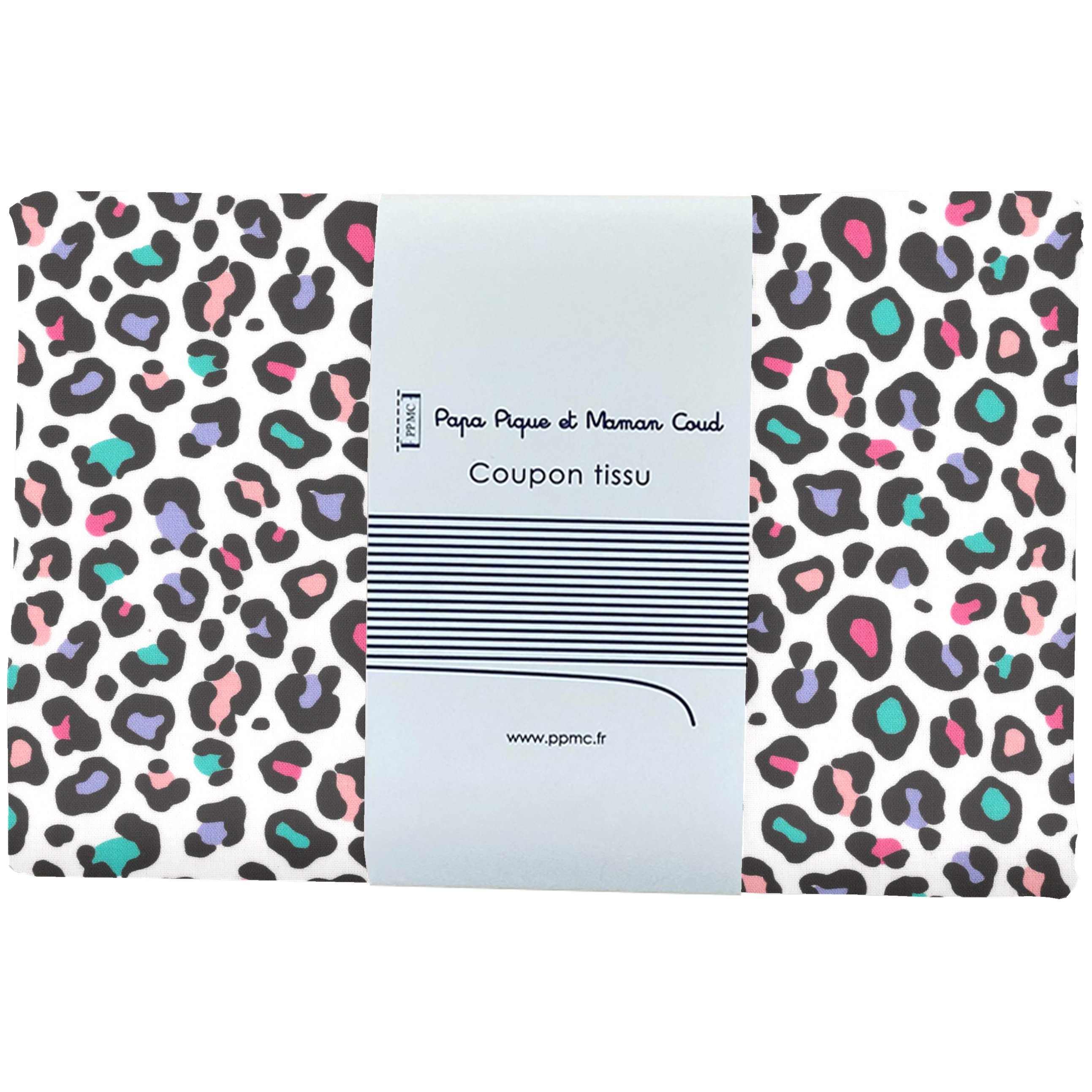 Coupon Tissu 1 M Ex2505 Léopard Multicolore