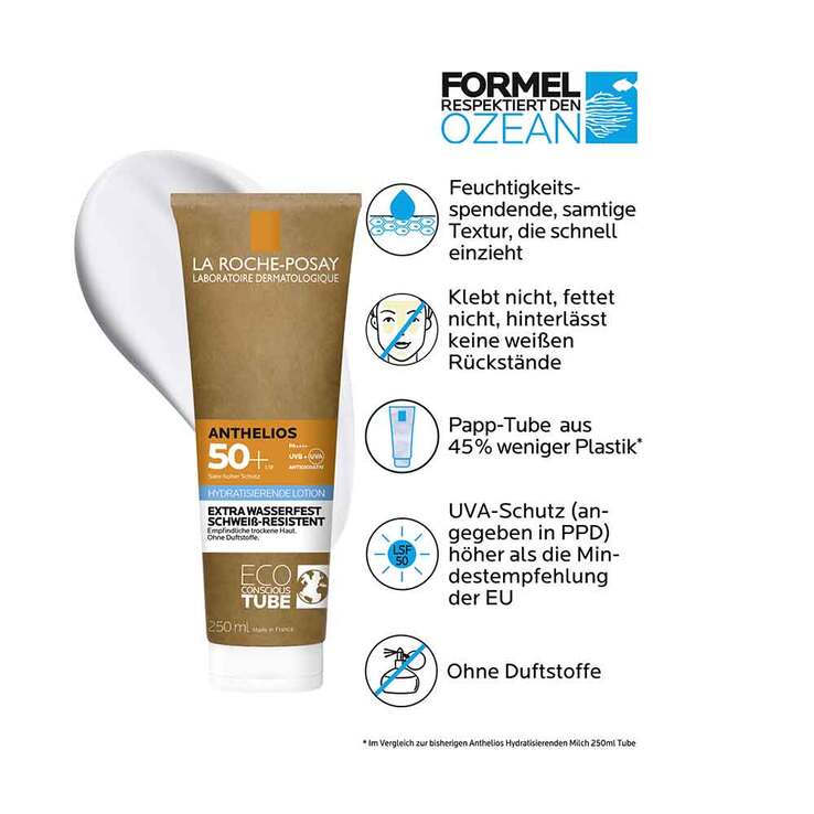 La Roche Posay Anthelios Milch LSF 50+ Papp-Tube, 250 ml