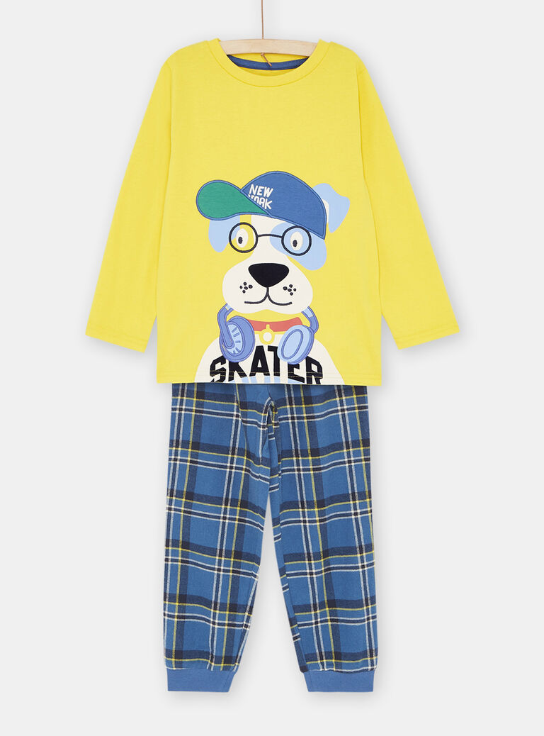 Pyjama jaune à motif chien garçon