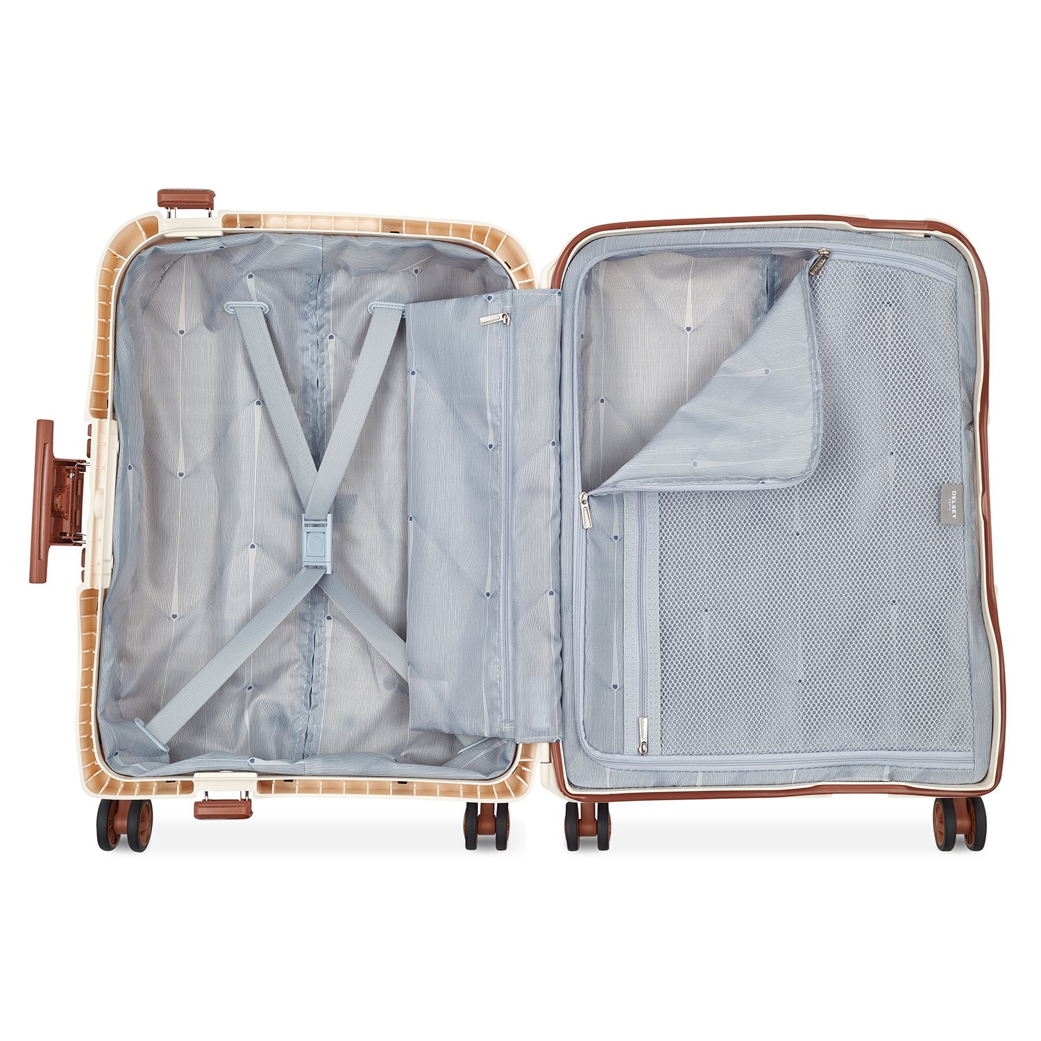 Delsey Moncey 4 Wheel Trolley 55/40 Slim white