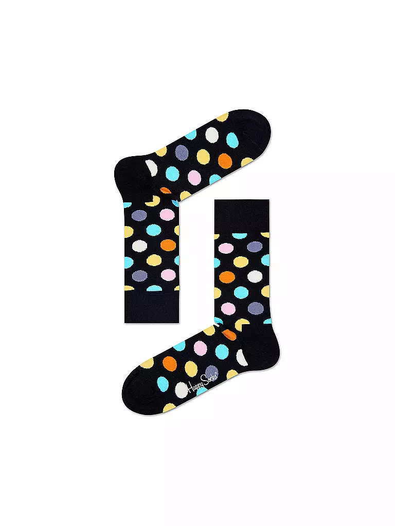 HAPPY SOCKS Damen Socken BIG DOT 36-40 black schwarz