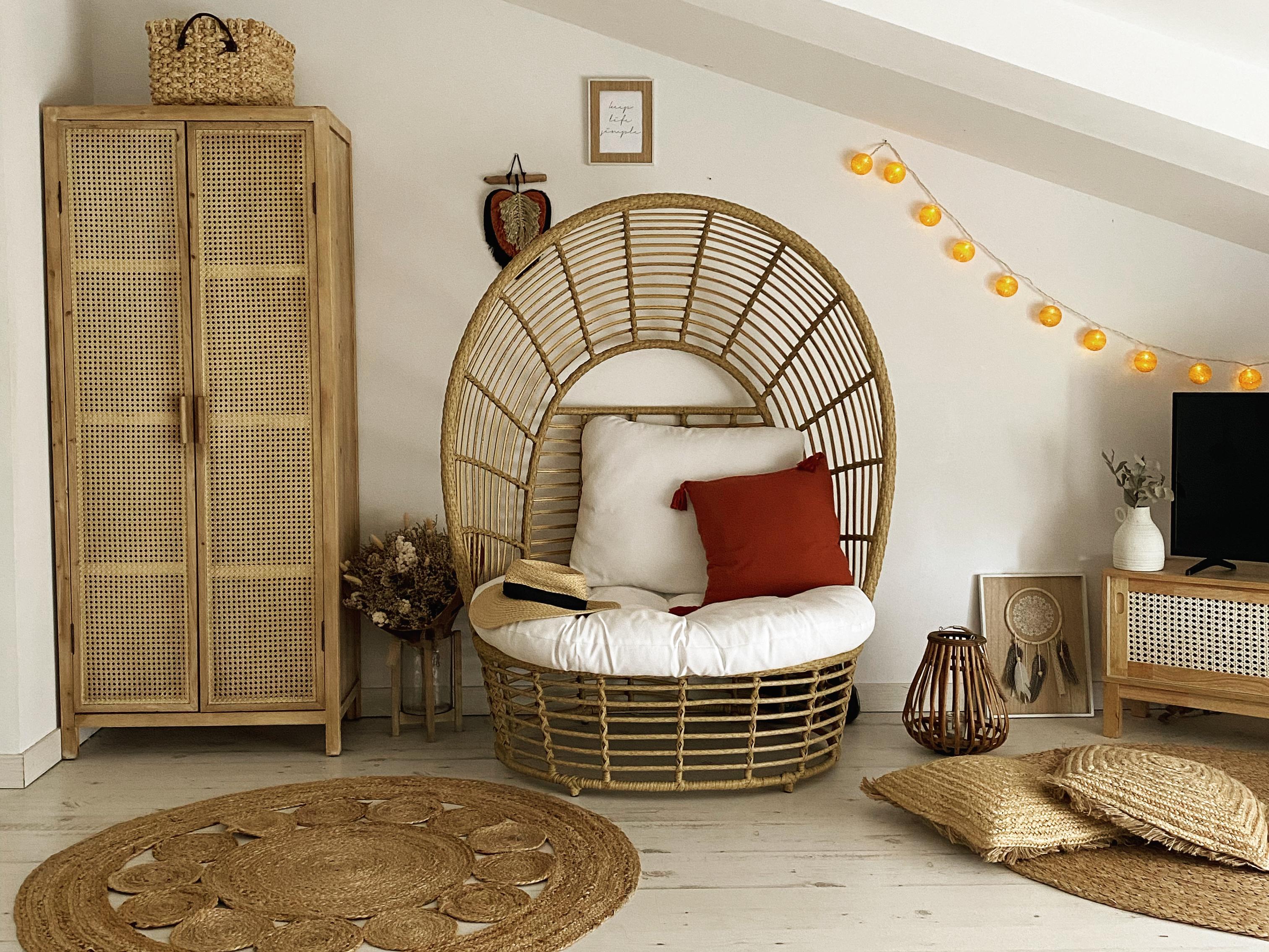 Tuinfauteuil LIDO Rotan Beige