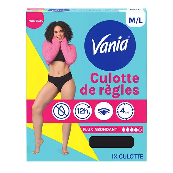 Calcinhas menstruais VANIA para fluxo intenso, tamanho M/G