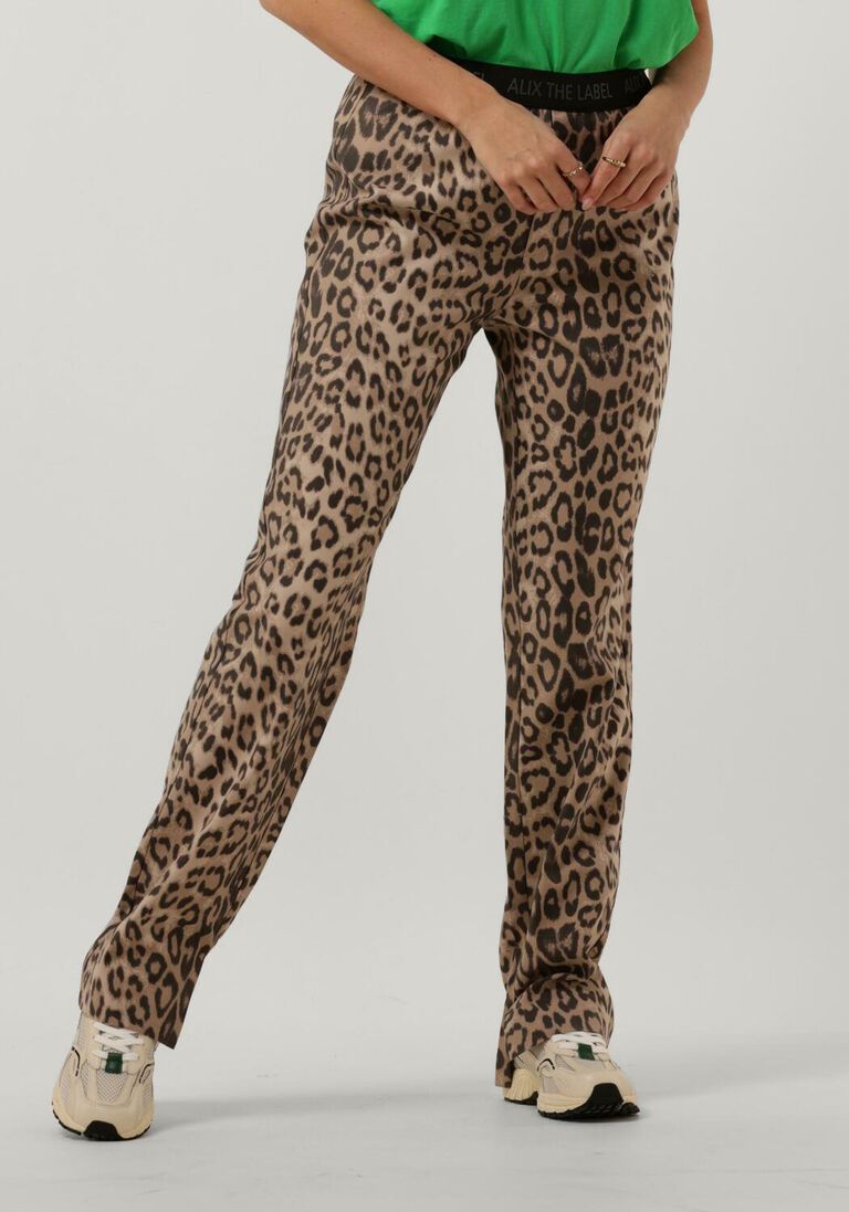 ALIX THE LABEL bruine alix the label pantalon ladies woven animal suit pants