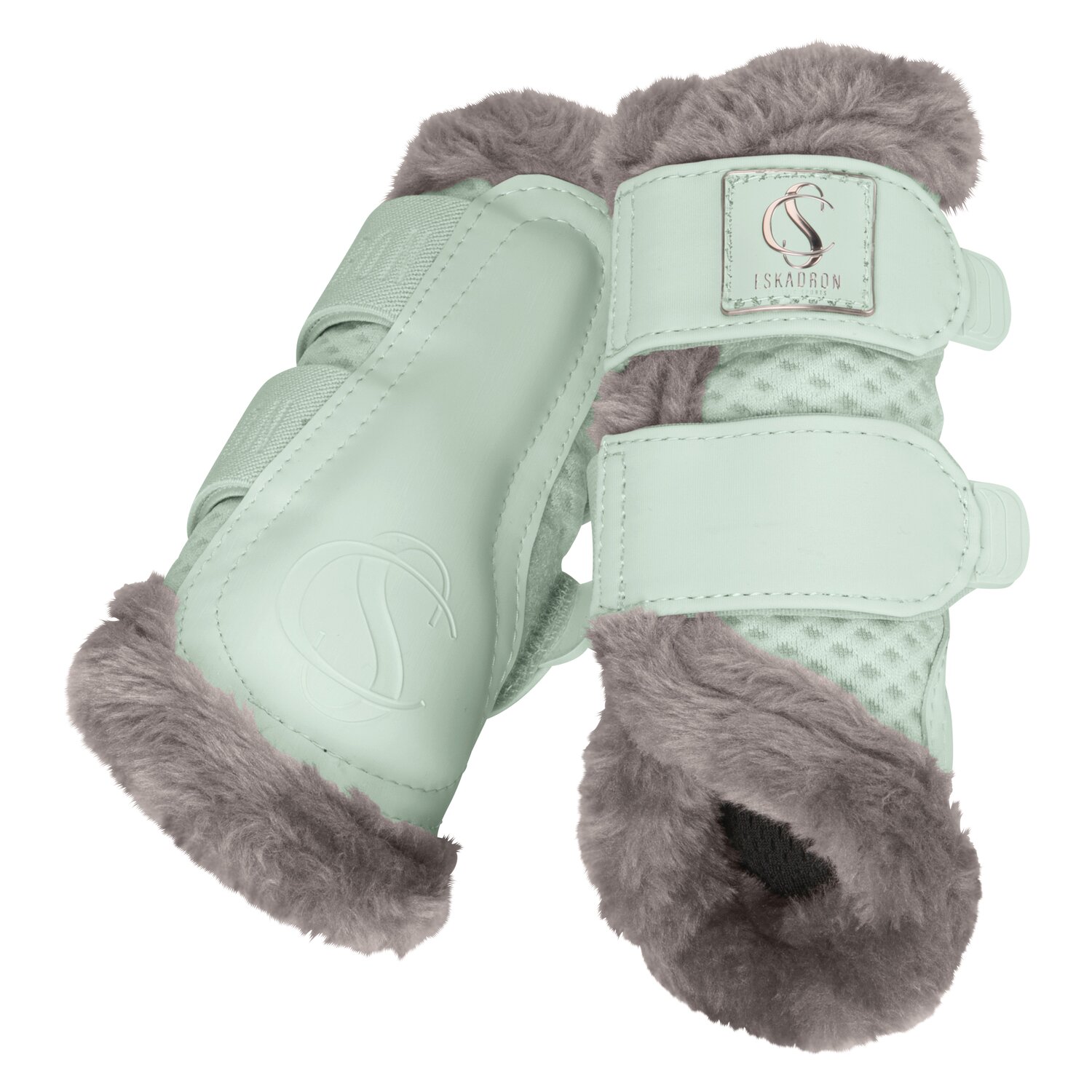 ESKADRON Classic Sports Gamaschen Mesh FauxFur - powder green