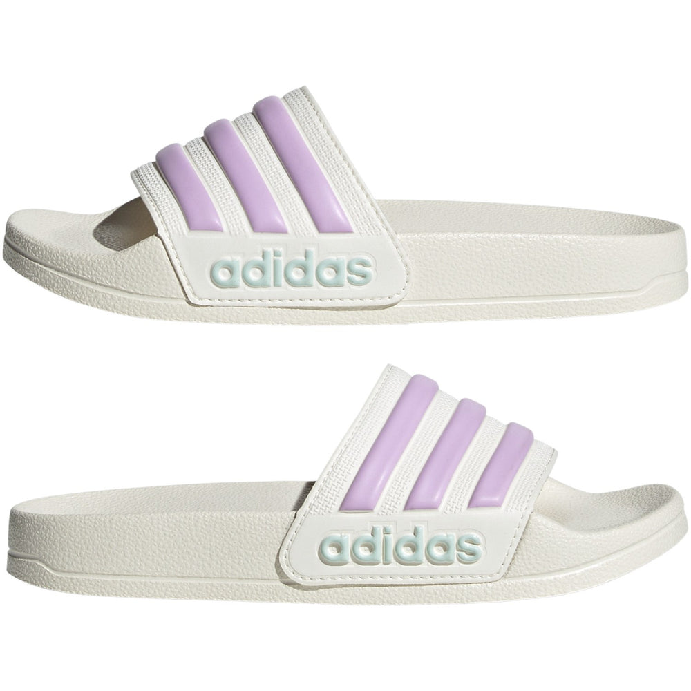 Køb adidas Originals Off White/Bliss Lilac/Halo Mint Adilette Shower K Klipklapper