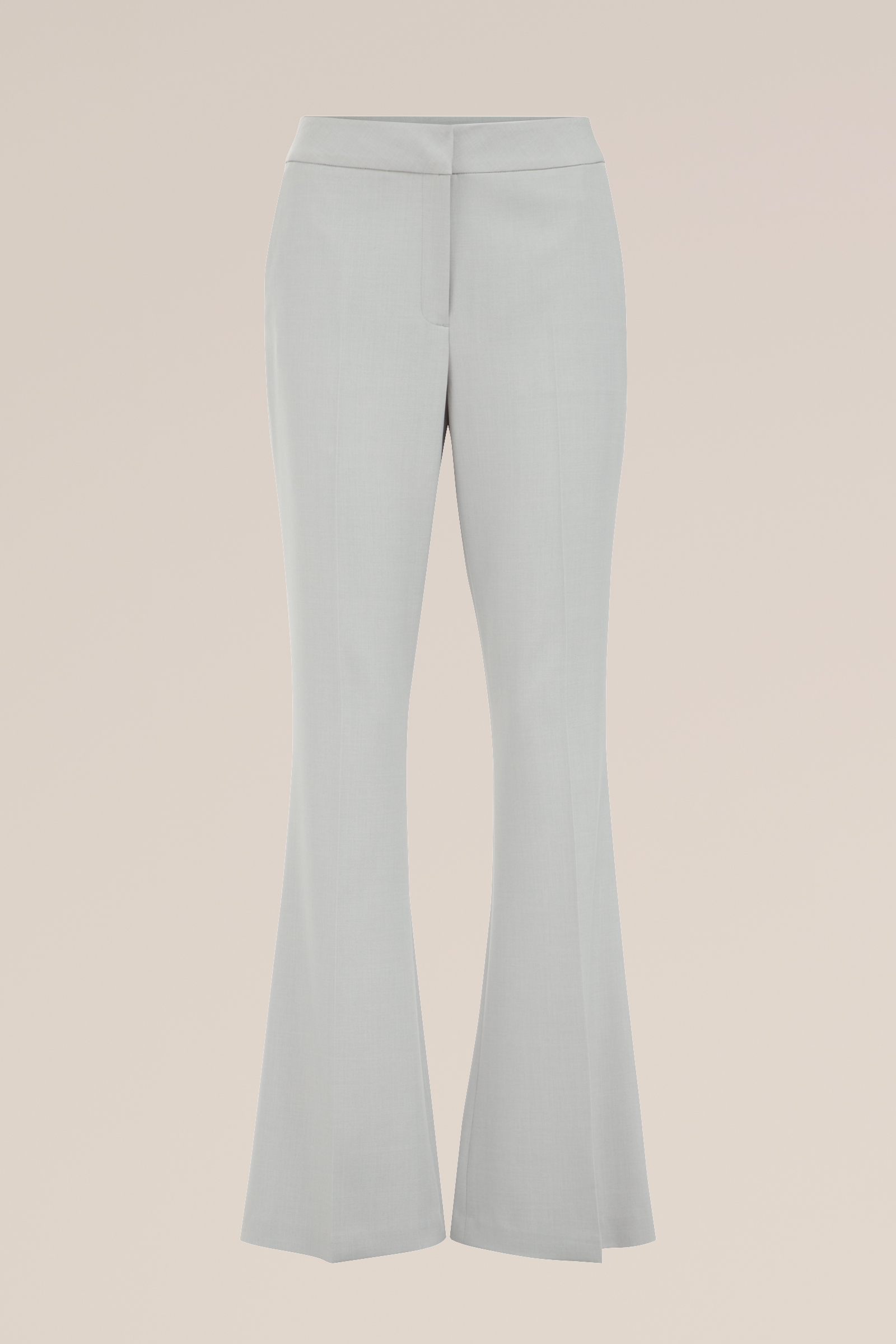 flared pantalon WE Fashion Lichtgrijs