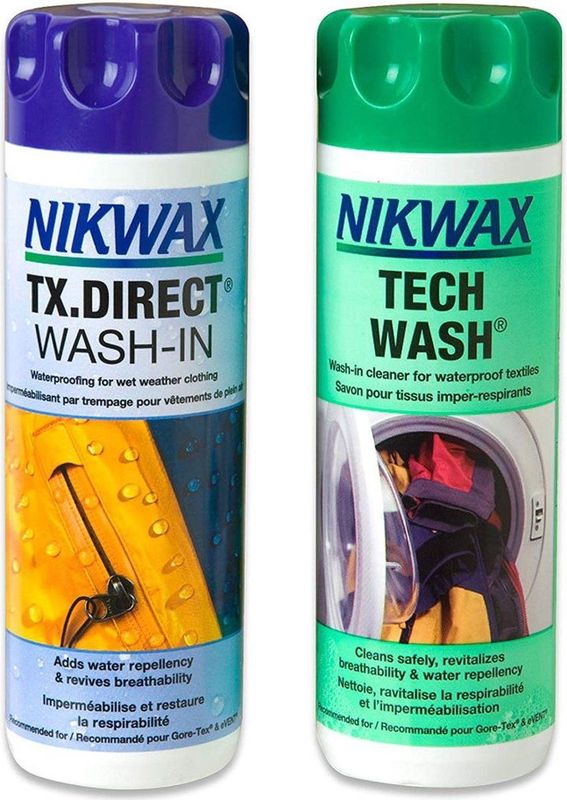 Nikwax Tech Wash & TX Direct Voordeel Set- Impregneermiddel - Wasmiddel - 2pack - 300 ml