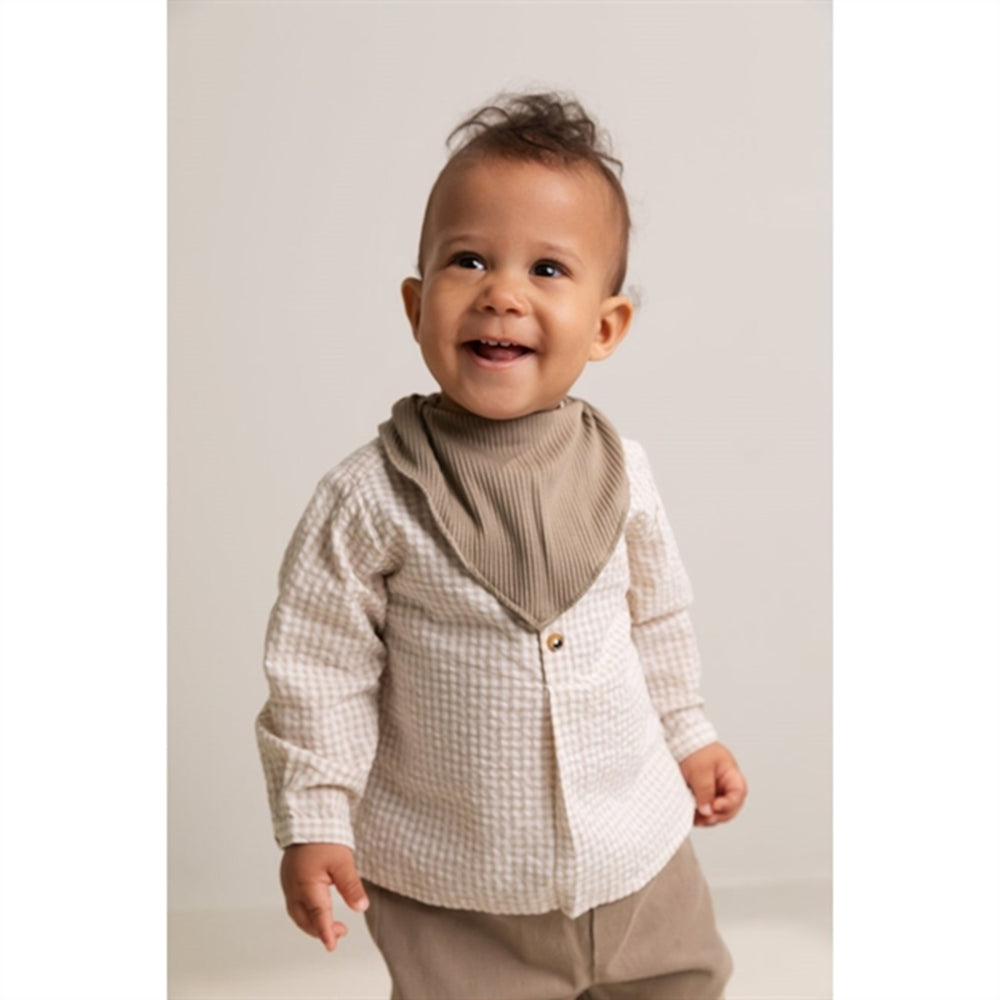 Grey Sand Gingham Totoro Skjorte - MarMar