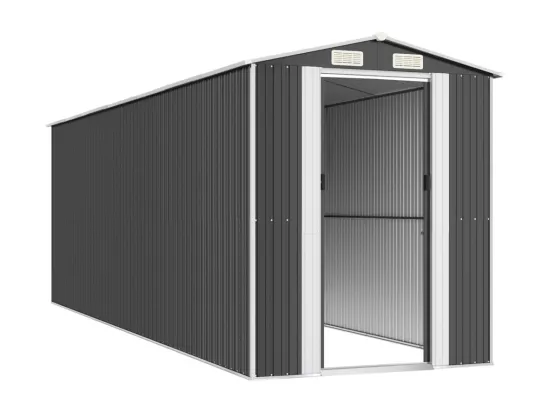 Abri de jardin Anthracite 192x606x223 cm Acier galvanisé