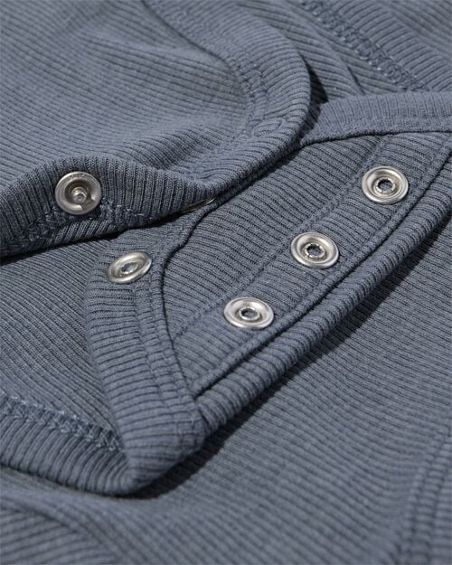 body croisé évolutif côtelé nouveau-né avec bambou stretch gris foncé