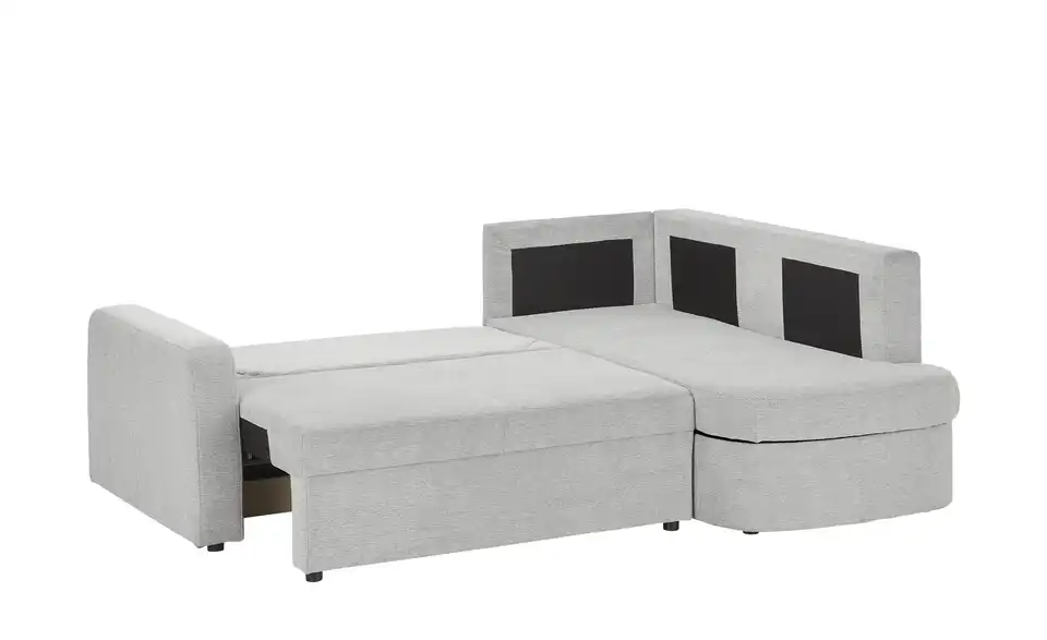 Ecksofa Silbergrau rechts