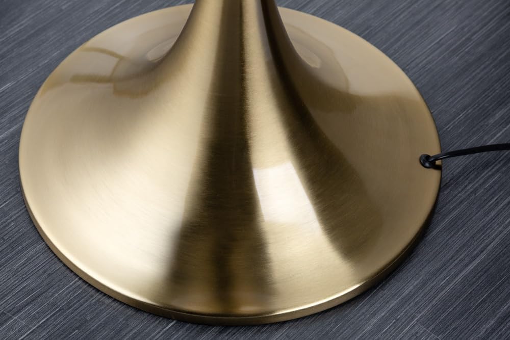 riess-ambiente.de Edle Design Stehlampe LUCIE 160cm schwarz gold gebürstet Barock Stil Stehleuchte Wohnzimmerleuchte