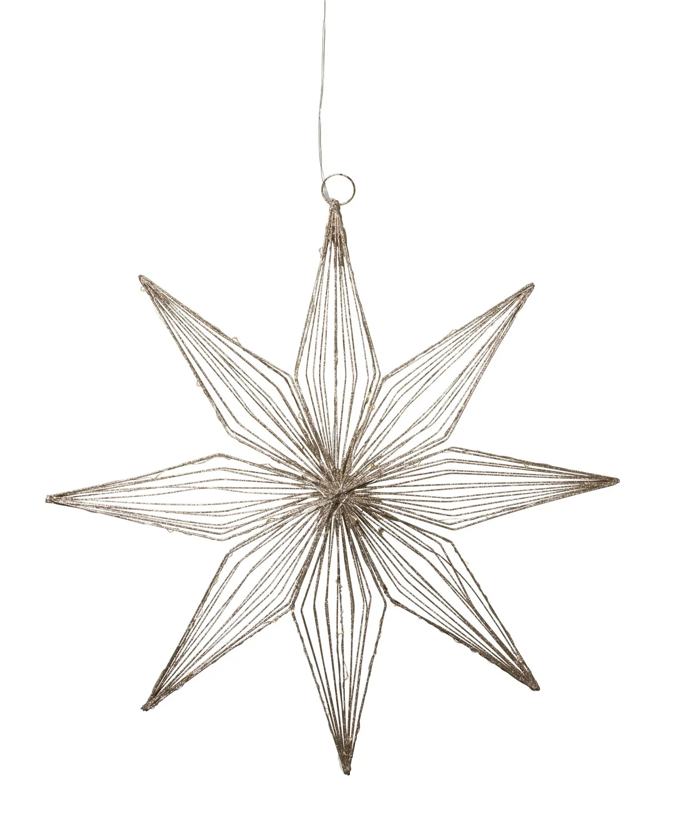 Adventsstjerne MetalChampagne Høyde 70 cm