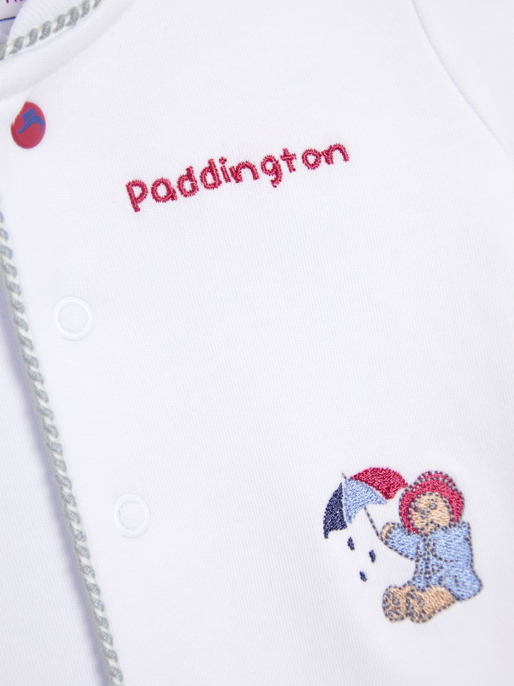 JoJo Maman Bébé - Paddington - Set van babypyjama en muts met borduursel