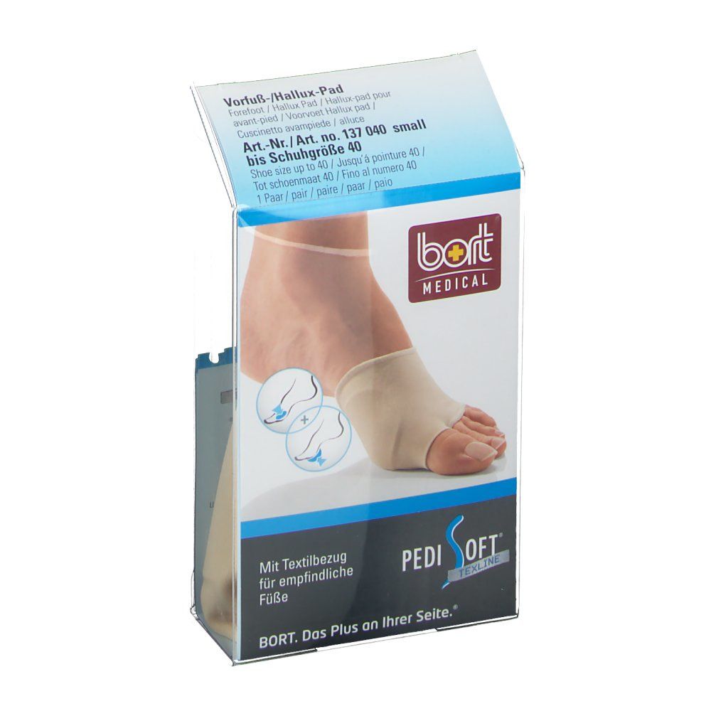 BORT PediSoft® TexLine Vorfuß-/Hallux-Pad Gr. S
