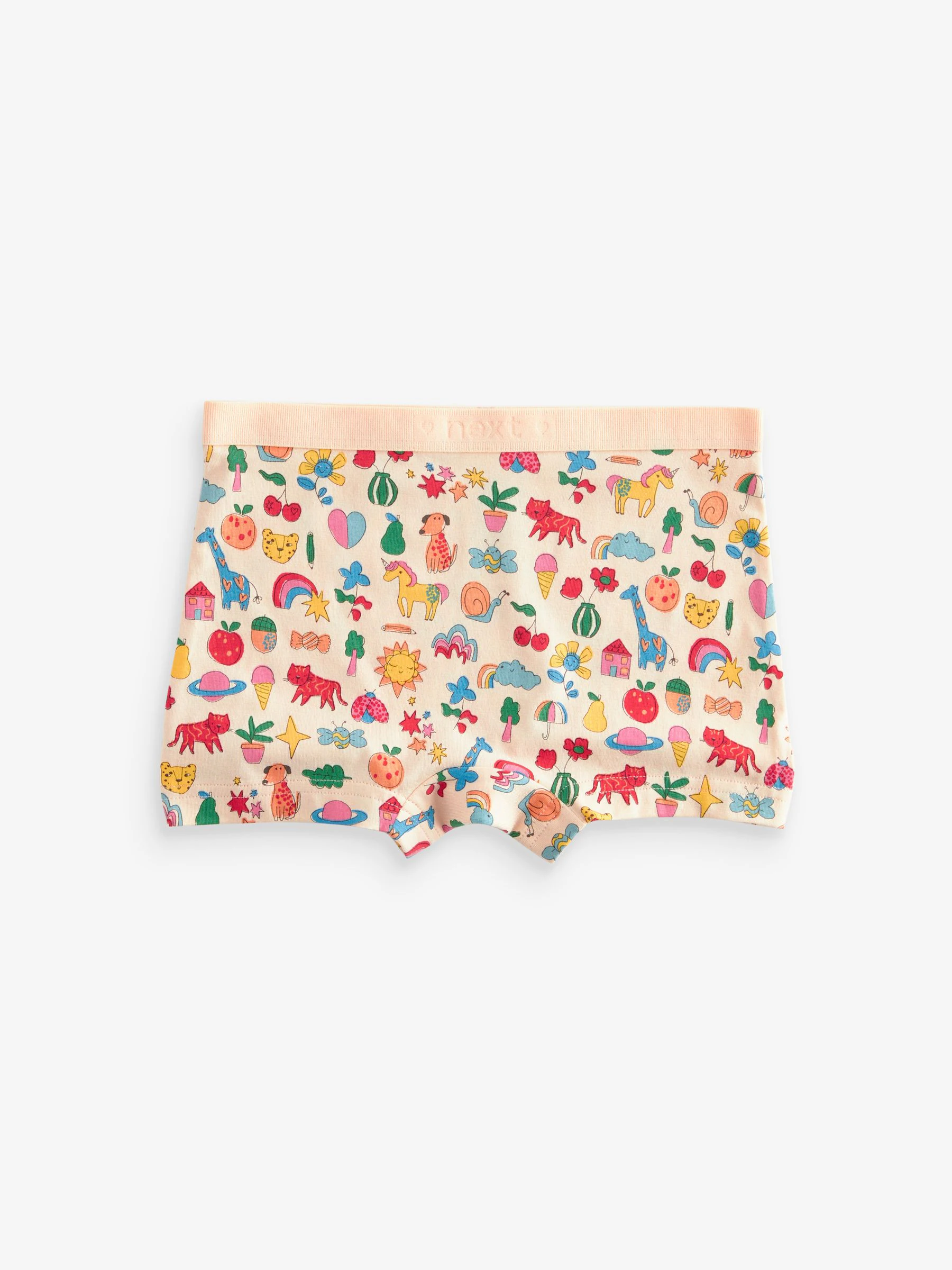Roze/blauw - Short Briefs 5 Pack (2-16yrs)