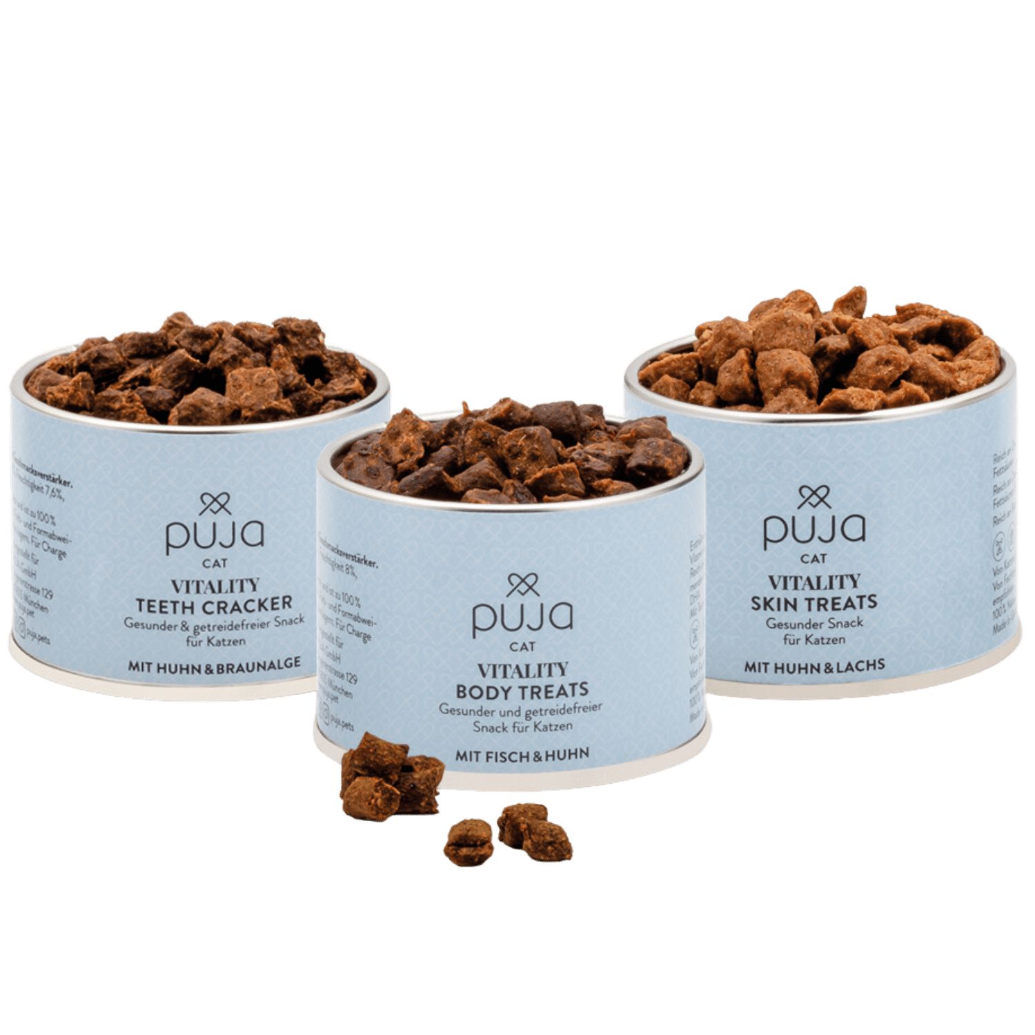 PUJA Snacks Probierset Beauty für Katzen