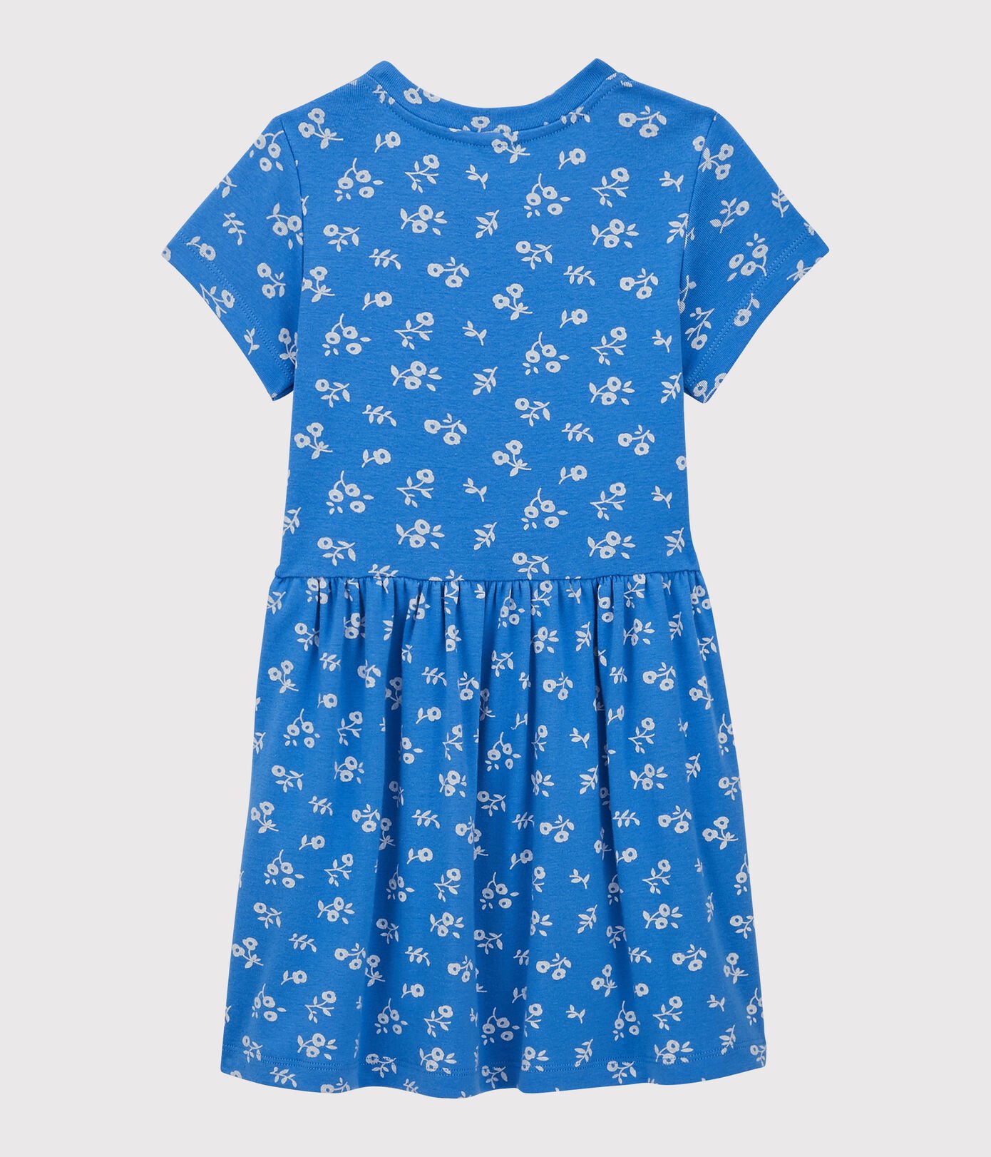 Robe manches courtes en coton enfant fille