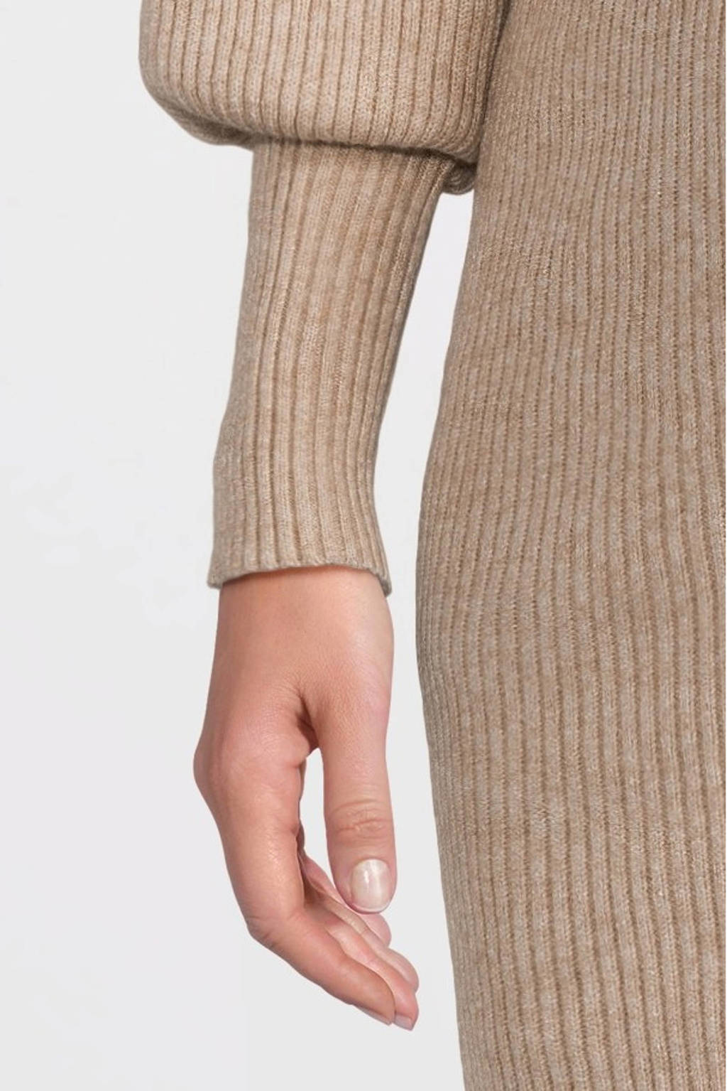 ONLY MATERNITY zwangerschapsjurk OLMKATIA taupe